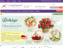 Tablet Screenshot of a1cityflowers.in